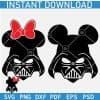 Darth Vader with Minnie Mickey Ears Bundle SVG