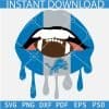 Detroit Lions dripping lips SVG