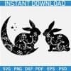 Celestial Easter Bunnies SVG
