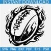  Football Ball Flames SVG