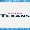 Houston Texans Name Logo SVG