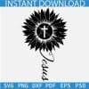 Jesus Sunflower SVG