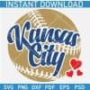 Kansas City Baseball Ball svg