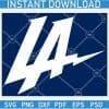 LA Chargers Lightening Bolt SVG