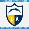 Los Angeles Chargers Budge SVG
