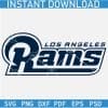 Los Angeles Rams Name Logo SVG