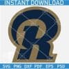 Los Angeles Rams Letter R SVG