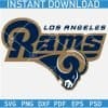 Los Angeles Rams Head SVG