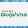 Miami Dolphins Name Logo SVG
