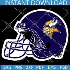 Team Minnesota Vikings Helmet SVG