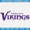 Minnesota Vikings Name Logo SVG