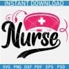 Wavy Nurse with Hat and Syringe SVG