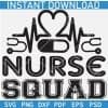 Nurse squad Heart Rate SVG