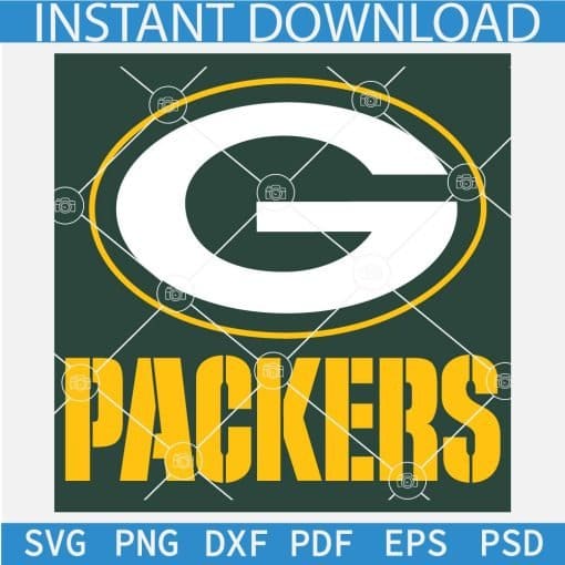Packers with Logo Green Background SVG