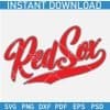 Red Sox Wavy Layered SVG