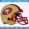 Team San Francisco 49ers Helmet SVG