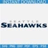 Seattle Seahawks Name Logo SVG