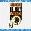 Straight Outta Washington redskins logo SVG