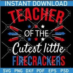 Teacher of the cutest Little Fire crackers SVG