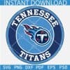 Tennessee Titans Circle Logo SVG