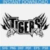 Tigers Sports Scratches SVG
