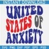 Wavy United states of anxiety svg