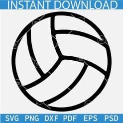 Volleyball Ball Outline SVG