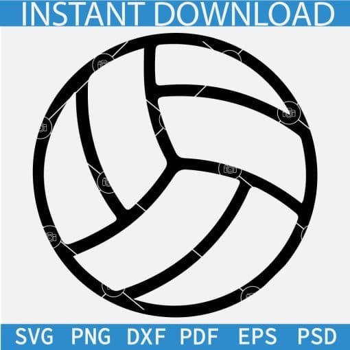 Volleyball Ball Outline SVG