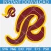 Washington Redskins R logo Layered SVG