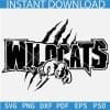 Wildcats Moscat Team Scratches SVG