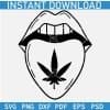 Weed Tongue SVG
