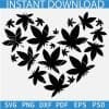 Weed Leaf Heart Symbol SVG
