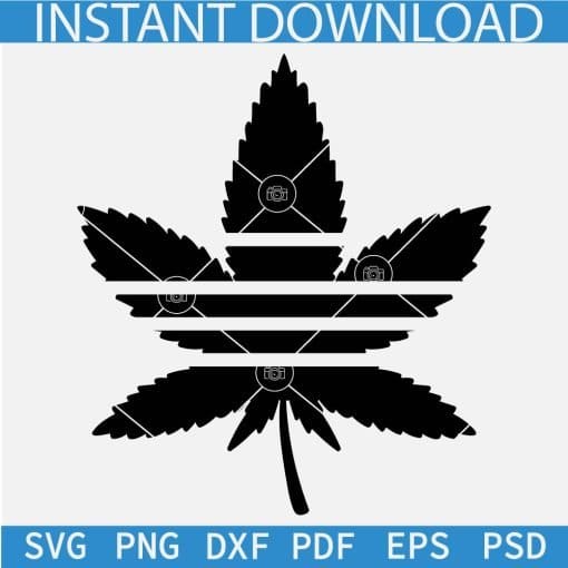 Weed Leaf adidas logo SVG