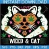 I Love weed and cat Weed Smoke SVG