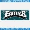 Eagles Logo transparent on a green background SVG
