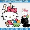 Easter Kitty with Eggs SVG