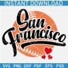 San Francisco Baseball Ball svg