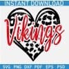 Vikings Sports Heart Symbol SVG