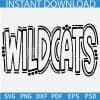 Wild Cats Doodle Letters SVG