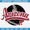 Arizona Baseball Ball SVG