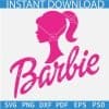 Barbie head SVG