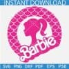  Barbie Logo with Mermaid Prints SVG