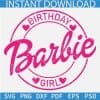 Birthday Barbie SVG