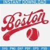Boston Baseball Ball SVG