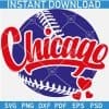 Chicago Baseball ball SVG
