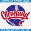 Cleveland Baseball Ball SVG
