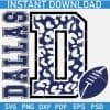 Dallas Letter D Leopard Prints SVG