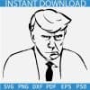 Donald Trump Mugshot SVG