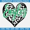 Eagles Leopard Prints Heart Symbol SVG