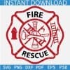 Fire Rescue Budge SVG